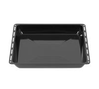 Plaque de cuisson ICQN 45,5 x 37,5 x 6 cm, lèchefrite émaillée extra profonde pour four et cuisinière, compatible avec Bosch, Siemens, Neff, Constructa, Flavel, résistante aux rayures et inoxydable, 4