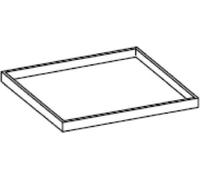 Plaque de cuisson KBS 530 x 490 x 35 mm en acier inoxydable