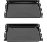 Plaque de cuisson - Lot de 2 - Émaillée - 42,2 x 37,5 cm - Compatible AEG, Electrolux, IKEA, Zanussi, Juno, Zoppas