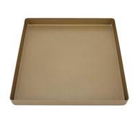 Plaque de cuisson moule 28x28x3cm or alliage d'aluminium forme carrée plaque de cuisson antiadhésive pain plateau à Pizza outil de cuisson