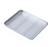 Plaque de cuisson multifonction avec grille métallique, plateau d'arrosage for barbecue en acier inoxydable, accessoires cuisine plein air for Camping Pour Four