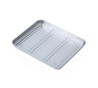 Plaque de cuisson multifonction avec grille métallique, plateau d'arrosage for barbecue en acier inoxydable, accessoires cuisine plein air for Camping Pour Four