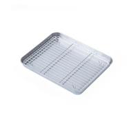 Plaque de cuisson multifonction avec grille métallique, plateau d'arrosage for barbecue en acier inoxydable, accessoires cuisine plein air for Camping Pour Four