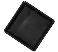 Plaque de Cuisson Noire en Acier au Carbone, Émail Brillant | Surface Antiadhésive, Cuisson Régulière et Démoulage Facile, pour Pizza, Gâteaux, Rôtissage au Four
