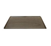 Plaque de cuisson perforée antiadhésive - 2 tailles - Tyneck Schneider - Marron - l400- L600- P600- h10- Aluminium