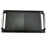 Plaque de cuisson plancha fonte - Induction - Revêtement antiadhésif - 2 surfaces de cuisson