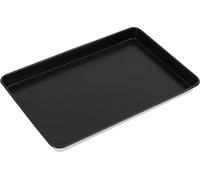 Plaque de cuisson - Plaque de boulangerie 60 × 40 × 4,6 cm - Alliage d'aluminium - Résistante à la chaleur jusqu'à 250 °C - Noire