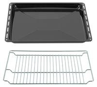 Plaque de cuisson - Plaque de cuisson avec grille - 465 x 370 mm - Grille de four incluse - Compatible avec Siemens, Bosch, Beko, Constructa, Neff, Amica