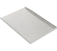 Plaque de cuisson - Plaque de cuisson BBQ universelle - 49 x 32,5 cm - Métal - Pour barbecue, camping, randonnée - Argent