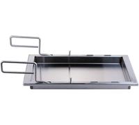 Plaque de cuisson/plaque de gril - Acier inoxydable - Dimensions : 23,5 x 44,6 x 4 cm - Compatible avec les barbecues à gaz Napoleon - Idéale pour la paella, les pommes de terre sautées, les galettes