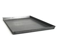Plaque de cuisson plateau de four rectangulaire - Acier bleu - 60 x 40 x 3 cm - Pour pizza et pâtisserie au four