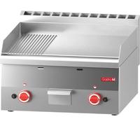 Plaque de cuisson pour barbecue à gaz Gastro M 600 : 60/60Ftrg, 2/3 lisse et 1/3 rainurée