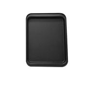 Plaque De Cuisson Pour Four Plaque de cuisson rectangulaire antiadhésive, plaque en acier au carbone, plateau four for biscuits, tarte, pizza, rôti, muffins, pain(Black S)