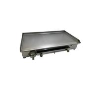 Plaque de cuisson professionnelle à gaz Grille acier inoxydable lisse 5 mm pour Catering Restaurants Street Food Pub pour cuisson Arristo 2 feux (Large 80 x 50)