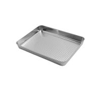 Plaque de Cuisson Professionnelle Moule à Pizza, en Acier Inoxydable | Moulage Intégré, Conduction Thermique Uniforme, Grosse Capacité, Nettoyage Facile, pour Four et Usage Quotidien