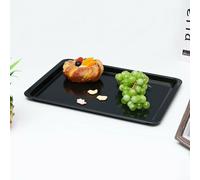 Plaque de cuisson rectangulaire antiadhésive en acier au carbone, de 35,6 cm, idéale pour le pain, les gâteaux et les biscuits, pour une utilisation à la maison, dans les boulangeries et dans les four