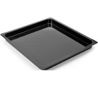 Plaque de cuisson rectangulaire, dimensions 39,5 x 36,5 x 3 cm, revêtement antiadhésif, résistante aux coupures, de couleur noire