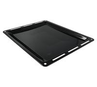 Plaque de cuisson rectangulaire, dimensions 44,5 x 37,5 x 2,5 cm, revêtue antiadhésive, émaillée, de couleur noire