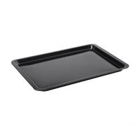 Plaque de cuisson rectangulaire en acier carbone avec revêtement anti-adhésif pour divers aliments (Noir)