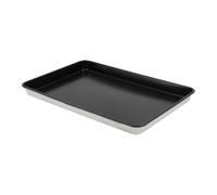 Plaque de cuisson rectangulaire en aluminium avec revêtement antiadhésif | Convient comme bol, plaque de cuisson, planche de préparation ou plateau de service pour pizza, biscuits, 60 x 40 x 5 cm