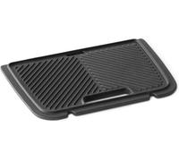 Plaque de cuisson réversible en fonte pour barbecue à gaz 2 feux d'extérieur
