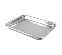 Plaque de cuisson robuste en aluminium 33 x 24 cm pour four | Base plate robuste, placement stable, répartition homogène de la chaleur, dimensions 33 x 24 cm, finition argentée pour