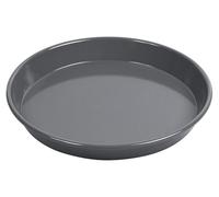 Plaque de cuisson ronde, diamètre 30 cm, antiadhésive, émaillée, résistante aux rayures, noire
