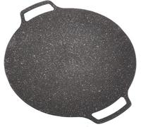 Plaque de cuisson ronde en acier inoxydable pour l'intérieur et l'extérieur, antistatique, compatible avec tous les diamètres de 33 cm