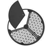 Plaque de cuisson set - Plancha en fonte - Ø 54,5 cm - Grille à 3 zones