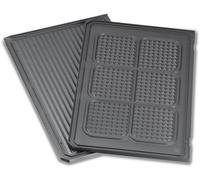 Plaque de cuisson Steb : supérieure, rainurée, arme | Accessoires : PG 4