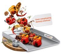 Plaque de cuisson teppanyaki - Grille plate - 40 x 30 cm - Inox 4 mm - Passe au lave-vaisselle