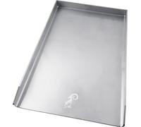 Plaque de cuisson universelle en acier inoxydable massif, dimensions : 450 mm x 340 mm x 4 mm