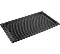 Plaque de cuisson Vogue GN avec revêtement antiadhésif, rainurée