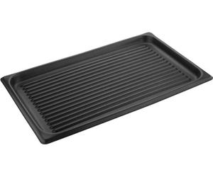 Plaque de cuisson Vogue GN avec revêtement antiadhésif, rainurée