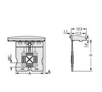 Plaque de décharge de traction WAGO 2092-1601 100 pc(s)