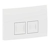 Geberit Bouton de chasse Delta25 pour WC double chasse blanc alpin 115.135.11.5