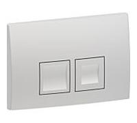Geberit Delta25 bouton de chasse d'eau pour WC chrome mat 115.135.46.5
