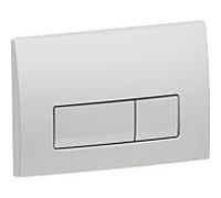 Geberit Plaque de déclenchement Delta 50 Square 115105465 – chrome mat, pour double chasse
