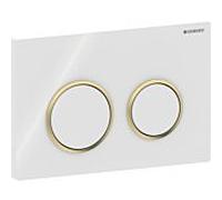 Geberit Plaque de déclenchement Omega20 blanc/doré 115.085.KK.1