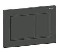 Geberit Plaque de déclenchement Omega20 Square 115.080.16.1 double chasse noir laqué mat