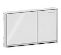 Geberit Plaque de déclenchement Omega 60 Square 115081SI1 Verre blanc, pour réservoirs Omega