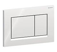 Plaque de déclenchement Geberit Sigma 20 Square 115883KH1 chromée brillante / chromée satinée