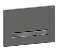 Geberit Plaque de déclenchement Sigma50 Square 115.671.QD.2 chrome noir brossé double chasse