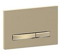 Geberit Plaque de déclenchement Sigma50 Square 115.672.QF.2 – laiton brossé, double chasse