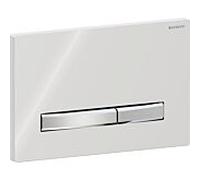 Plaque de déclenchement Geberit Sigma 50 Square 115788212 chromée brillante, pour double chasse