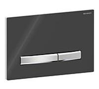 Geberit Bouton de chasse d'eau Sigma50 115.788.DW.2 Noir à double chasse