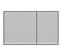 Plaque de déclenchement Geberit Sigma 60 Square 115640GH1 chromé brossé, montage encastré