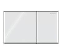 Geberit Sigma 60 Square Plaque d'actionnement 115640SI1 Verre blanc , actionnement encastré