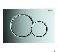 Plaque de déclenchement Geberit Sigma01, façade, chrome brillant, ronde