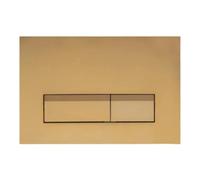 Plaque de déclenchement pour WC UWT01H-GE - Plaque de déclenchement carrée dorée - 264 × 164 × 12,5 mm